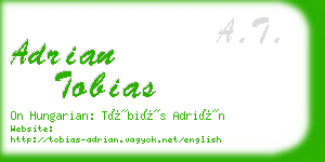 adrian tobias business card